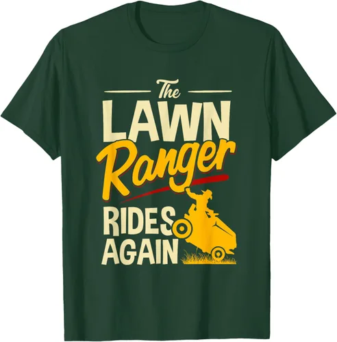 Vista 51 de The Lawn Ranger Rides Again - Camiseta de corte de césped Azul Marino