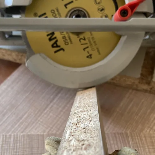 Vista 3 de Paquete de 3 hojas de sierra circular de 4-1/2 pulgadas 120T con eje de 3/8 pulgadas (9.5mm), para madera contrachapada, OSB, paneles