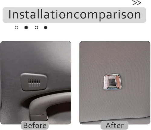 Vista 2 de 5 colores ABS coche interiot techo micrófono cubierta ajuste para Alfa Romeo Giulia Stelvio 2017-2019 Auto Accesorios (plata brillante)