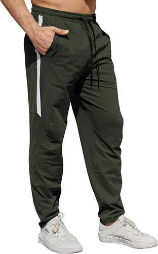 Vista 6 de Pantalones deportivos deportivos deportivos para hombre, pantalones deportivos de secado rápido, estilo casual