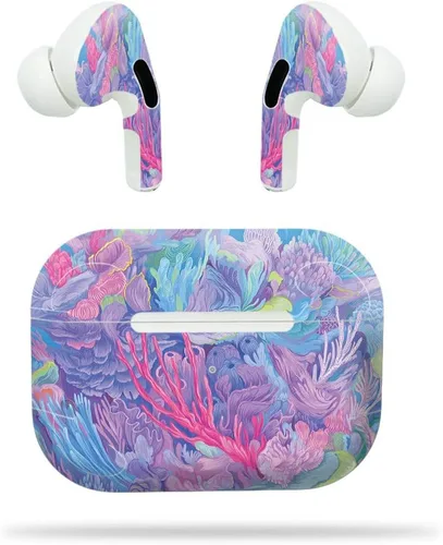 Vista 8 de MightySkins - Compatible con Apple AirPods Pro - Acid Trippy Funda protectora de vinilo duradera y única Fácil de aplicar, quitar y cambiar