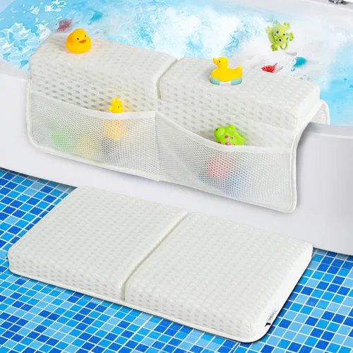 Vista 10 de OS OMYSTYLE Juego de rodilleras de baño para bebé, color azul