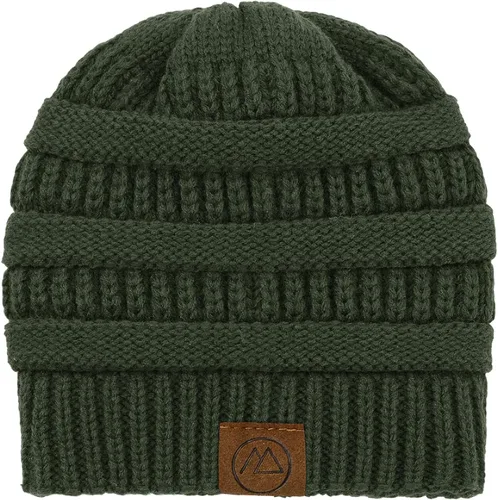 Vista 5 de Gorros de invierno con forro de satén para mujer, gorro de invierno con forro de seda para invierno, cálido gorro de punto con puños