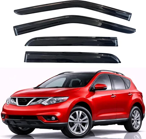 Vista 294 de KPY Moldura deflectora de viento con protección contra la lluvia compatible con Mazda CX-3 2016-2021 (CX3), 4 unidades, para ventana lateral