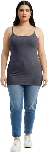 Vista 20 de Emmalise Camisola larga casual básica para mujer, con tirantes ajustables, top en capas