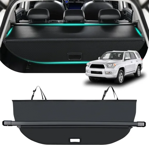 Vista 8 de Cubierta de carga para automóvil compatible con Toyota RAV4 2018 2017 2016 2015 2014 2013 SUV Accesorios, cubierta de maletero retráctil para RAV4
