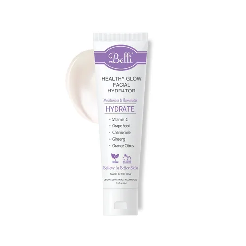 Vista 3 de Belli Skincare Healthy Glow Hidratante facial e hidratante, crema facial con vitamina C para pieles grasas, secas y sensibles, seguro