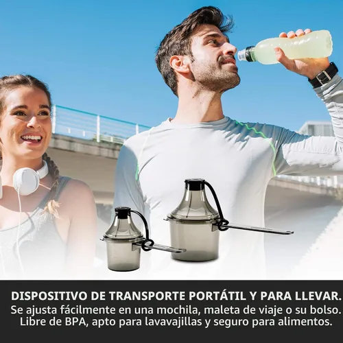 Vista 2 de 80 cc 4.73 tbsp 80 mL Cuchara de plástico de mango corto con embudo adjunto, cucharas medidoras para polvos, café, alimentos para mascotas