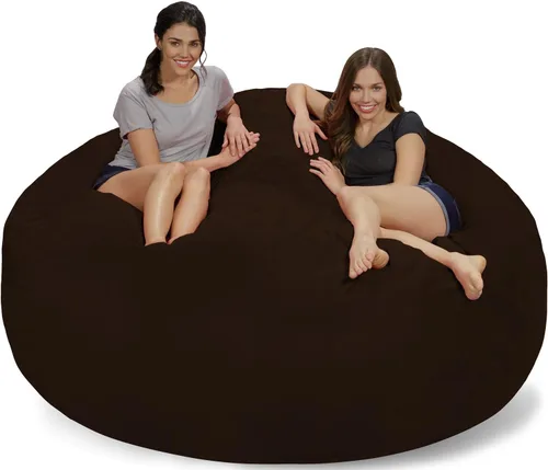 Vista 20 de Chill Sack Bean Bag Funda para silla, 3 pies, microgamuza - Oliva