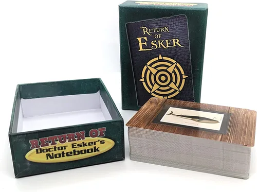 Vista 2 de El regreso del cuaderno del Doctor Esker, un juego de cartas de rompecabezas en el estilo de las salas de escape