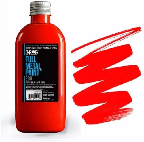 Vista 8 de Grog Ink Full Metal Paint refill 6.8 fl oz Negro
