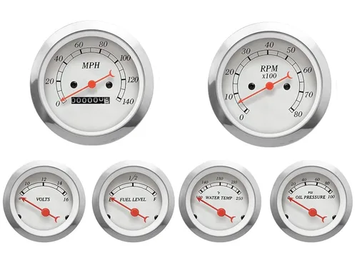 Vista 22 de MOTOR METER RACING - Juego de medidores para motores clásicos (juego de 6 medidores)