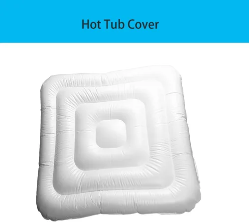Vista 4 de Cubierta inflable para bañera de hidromasaje compatible con la mayoría de nuestra gama de jacuzzis de spa, tapa de ahorro de energía para bañera