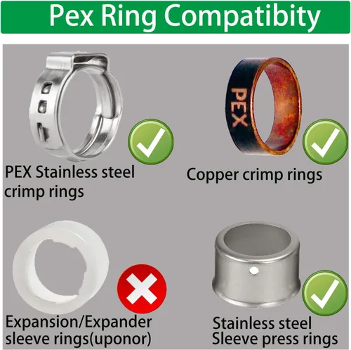 Vista 6 de WHK Paquete de 6 adaptadores PEX-B macho NPT (MNPT) de 1 pulgada x 1 pulgada
