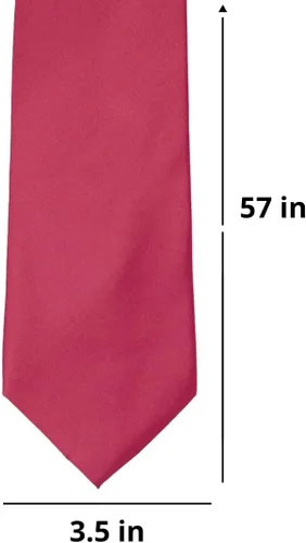 Vista 401 de tiemart Corbata de color sólido para hombre Longitud estándar
