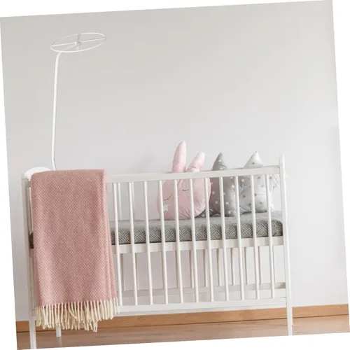 Vista 3 de 1 juego de soporte de red para bebé, accesorios para bebé, toldo para cuna, soporte para tienda de campaña para cama, red de barra, toldo de cama