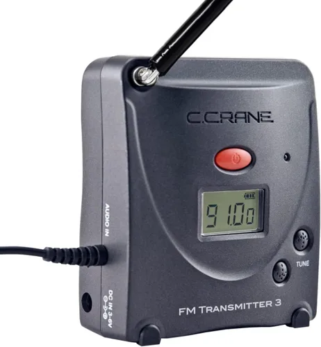Vista 3 de C.Crane Transmisor FM digital 3 para teléfono móvil o dispositivo de audio a radio FM cercana - para iglesias, gimnasios, instalaciones