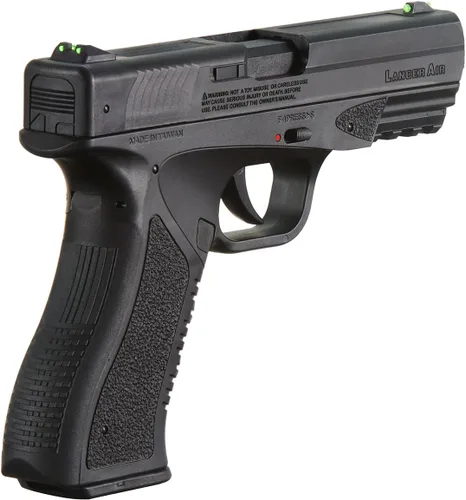 Vista 4 de Lancer Air Pistiol CO2 Half-Blowback 0.177 in Airgun Paquete completo (LTA-3B)