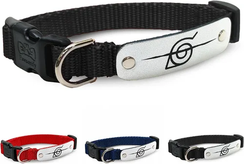 Vista 26 de Collar de perro Naruto para perros grandes, medianos, pequeños y XS: collar para perros de anime con licencia oficial de Naruto Shippuden Arena