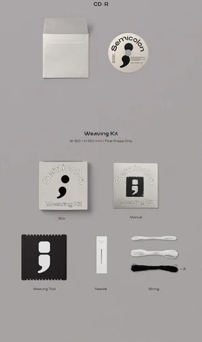 Vista 3 de SEVENTEEN - ; [SEMICOLON] Special Album RANDOM VER. 1ea CD+72p Photo Book+1ea Folded Poster(On pack) +1ea Mini Card+1ea Sticker+2ea Photo