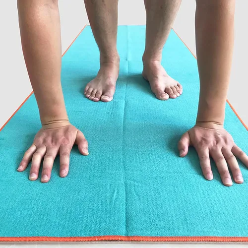 Vista 7 de Muka Toalla para esterilla de yoga con punto de agarre, antideslizante, absorbente de sudor, toalla para yoga, pilates, fitness, 72 x 24 pulgadas