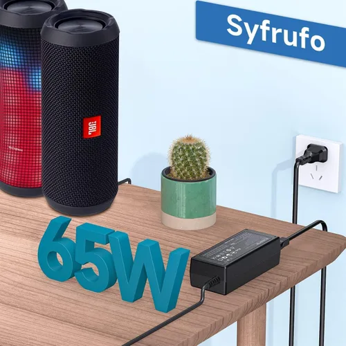Vista 2 de Syfrufo Cargador de repuesto de 65 W compatible con JBL Xtreme 2