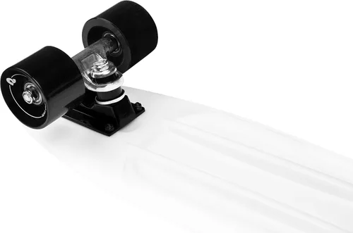 Vista 5 de Retrospec Quip Mini Cruiser Skateboard 22.5" Patineta Cruiser Completa de Plástico Retro Clásico con Rodamientos ABEC 7 y Ruedas PU, Tabla Compacta