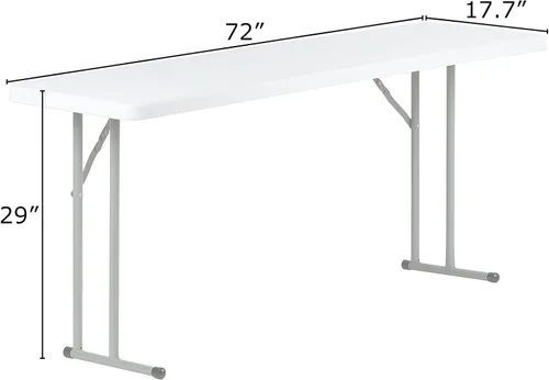Vista 7 de VIYAO Folding Tables This Sized Folding Table,Cleanup is Simple on This Durable, Which Can Be Used in Many Occasions