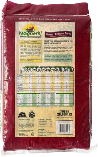 Vista 2 de Wagner's 62009 Midwest Regional Blend - Alimento para pájaros silvestres, bolsa de 8 libras