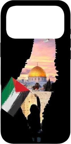 Vista 22 de Boy Hold Palestine Map Flag Jerusalem's City Palestinians Case for iPhone 17
