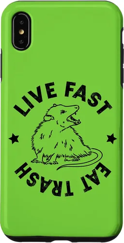 Vista 11 de iPhone 16 Funny Live Fast Eat Trash Possum Lover Case