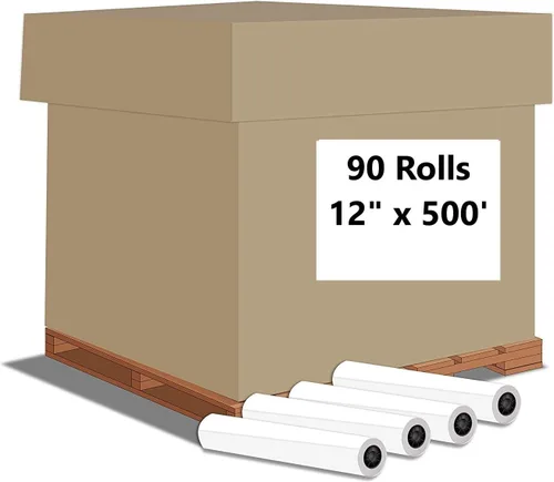 Vista 13 de Alliance Rollos de papel de formato ancho Bond Engineering (20 libras 4 rollos, 11 pulgadas x 500 pies núcleo de 3 pulgadas)