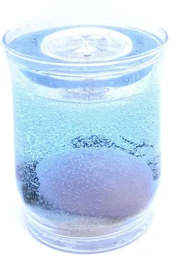 Vista 3 de Vela de gel hecha a mano de edición limitada azul con diseño de tortuga marina recargable para siempre con 4 paquetes de velas de té de gel