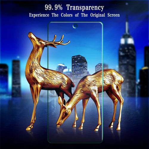 Vista 3 de MAYtobe Paquete de 2 protectores de pantalla para Samsung Galaxy S21 FE 5G vidrio templado Transparente