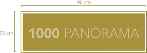 Vista 2 de Clementoni - 39574 - Colección Panorama - Batman - 1000 piezas - Hecho en Italia, rompecabezas para adultos