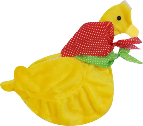 Vista 5 de Lindo bolso de felpa con forma de animal esponjoso bolso bandolera bandolera para mujeres, niños y niñas, Amarillo