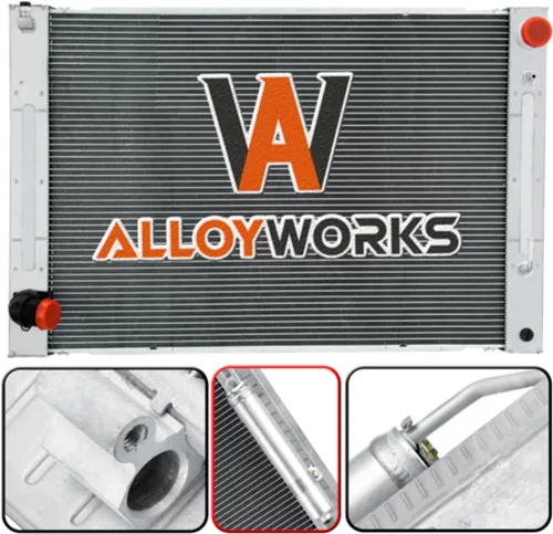 Vista 2 de ALLOYWORKS - Radiador compatible con Infiniti G37 G25 G35 Q60 2010-2020 Nissan 370Z 2.5L 3.5L 3.7L Crossflow Radiadores de aluminio, incluye