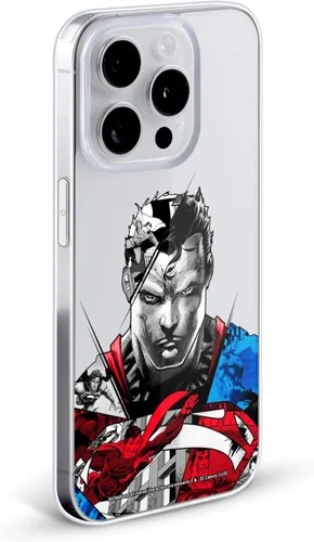 Vista 2 de Head Case Designs Officially Licensed Superman DC Comics Collage 80th Anniversary Gel Case [Military Grade Protection] Compatible with Apple iPhone