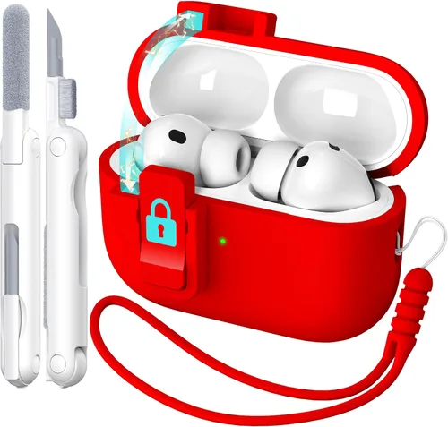 Vista 22 de R-fun for AirPods 2nd/1st Case Silicone Cover, Banana Violet Violeta plátano