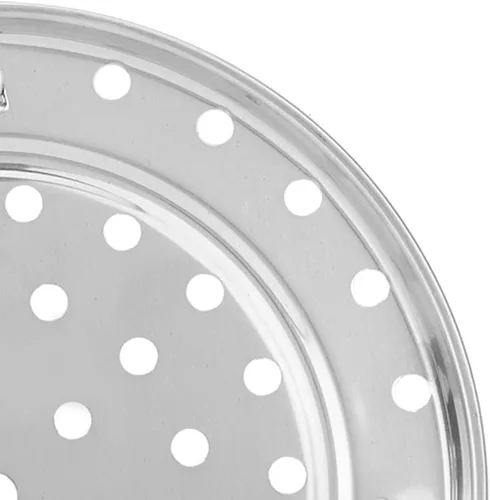 Vista 8 de Bandeja de soporte de vapor de acero inoxidable Accesorios de cocina (diámetro grande 10.2 in)