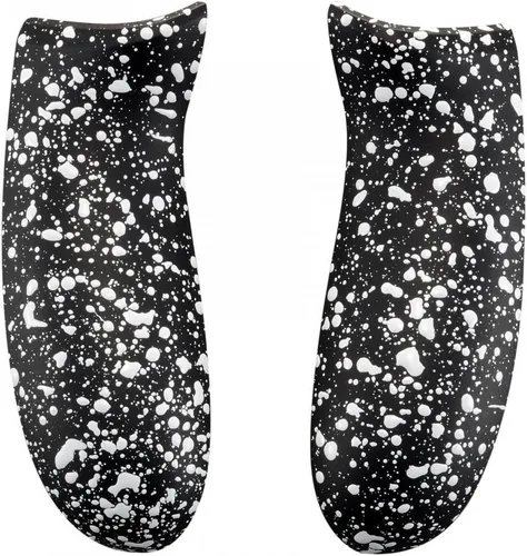 Vista 3 de eXtremeRate Cómodo antideslizante 3D Splashing rieles laterales manijas paneles traseros para Xbox One X y One S Controller - Blanco texturizado