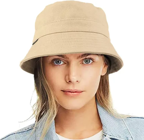 Vista 17 de Sombrero de pescador de algodón lavado de lona para mujer, estilo pescador, verano, playa, sol