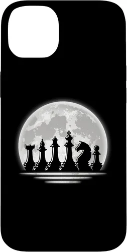 Vista 15 de Chess Design - Chess Figures Full Moon - Chess Case for iPhone 17