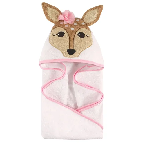 Vista 42 de Hudson Baby Toalla con capucha unisex de algodón con cara de animal para bebé, cocodrilo, talla única