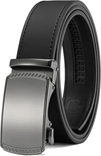Vista 53 de CHAOREN Cinturón para hombre de cuero con trinquete - Ajuste personalizable, estilo sin esfuerzo (35 mm)