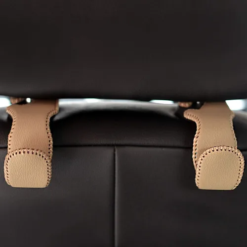 Vista 5 de MECHCOS Ganchos para reposacabezas de asiento de automóvil, organizador de asiento trasero de automóvil, soporte de gancho de almacenamiento