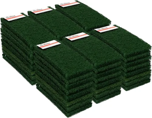 Vista 12 de Scrub Doctor - Esponja de grado comercial, suministros de limpieza ecológicos reutilizables (azul, servicio mediano, paquete de 12)