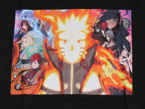 Vista 2 de Camiseta negra The Kurama Mode Ally vs Villain
