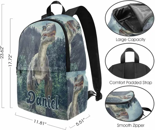 Vista 143 de Texto personalizado Elefante desgaste gafas mochila mochila mochila casual Daypack bolsa para mamá niñas, color86-4, Mochilas Daypack