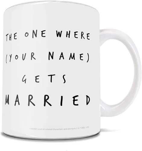 Vista 309 de Trend Setters Friends the Television Show – 25 años – Mercancía oficial – Taza de café o té de cerámica blanca de 11 onzas – perfecta para regalar